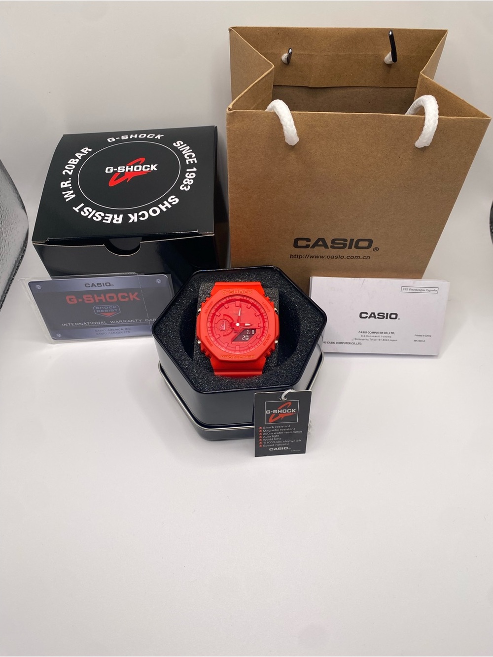 Casio G-Shock Men’s Watch - Bright Red Resin